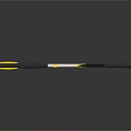 Yellow And Black Long Handle Medical Clamp Instrument For Surgical Operations