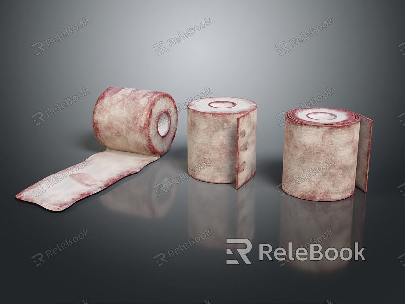 Modern bandages worn bandages model