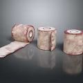 Medical Bandages Three Rolls With Unrolled Strip For First Aid Supplies