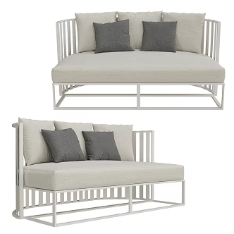 Braid Modern Simple Outdoor Sofa Outdoor Sofa Chair Outdoor Chair Fabric Sofa 3d model