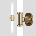 Modern Brass Wall Lamp With Elegant Metal Design And Wall Mounted Structure