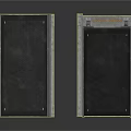Foldable Metal Frame Platform Equipment With Black Surface And Silver Borders