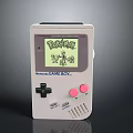 Nintendo Game Boy Retro Electronic Gaming Device Displaying Pokémon Game On Screen