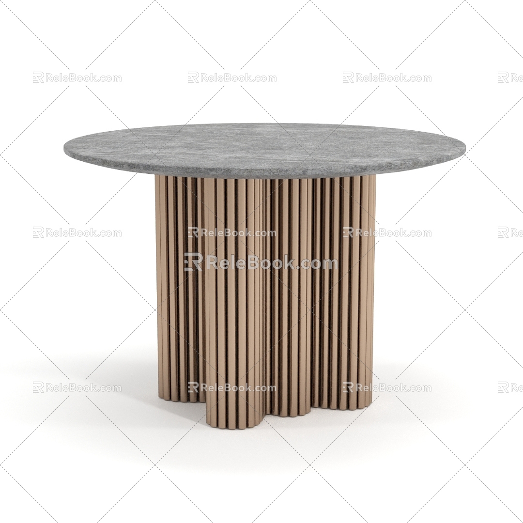 Tea table table table corner a few round a few 3d model