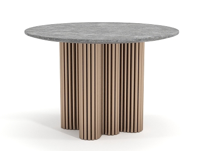 Tea table corner a few round a few 3d model