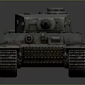 Historical Military Tank 3D Model With Detailed Turret Metal Tracks And Long Barrel