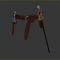 Belt Cowlash Items 3d model