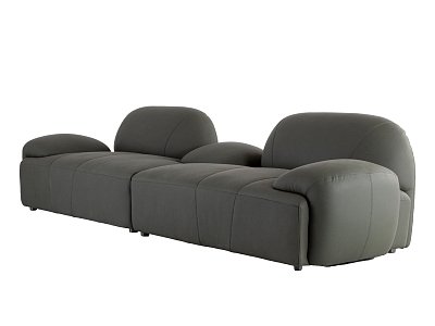 Double sofa combination 3d model