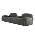 Double sofa combination 3d model