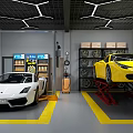 Luxury Car Repair and Maintenance Store With Tire Replacement Wheel Alignment And Exhaust Treatment Services