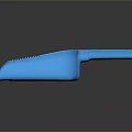 Essential Ergonomic Blue Plastic Dustpan With Handle For Household Cleaning Supplies
