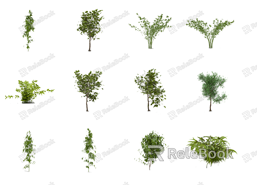 Modern Tree Shrub model