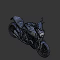 Modern Black Motorcycle Featuring Sleek Body Sporty Design And Alloy Wheels