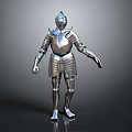 Ancient Weapon Armor with Silver Metallic Finish Full Body Helmet Breastplate Arm and Leg Guards