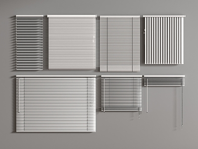 Minimalist venetian blinds Rolling blinds Venetian blinds 3d model