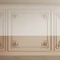 Decorative Gypsum Molding Design for Wall Interior with Ornate Patterns