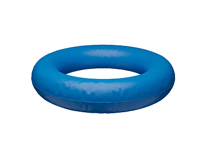 Blue Inflatable Swim Ring Ideal For Summer Water Activities And Pool Use 3d model