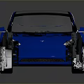 Sleek Blue Tesla Electric Sedan With Panoramic Sunroof And Shiny Wheels