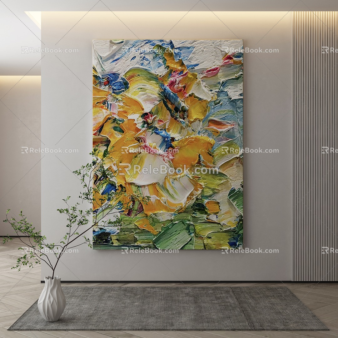 modern decorative painting 3d model