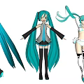 Modern Game Characters Anime Characters 3d model