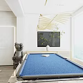 Modern Chess Room Chess Room Billiard Room 3d model