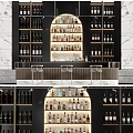 Bar Bar Bar Wine Rack Wine Cabinet 3d model