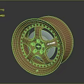 Copper Alloy Car Wheel Rim AVID Brand Automotive Spare Part With Bolt Design