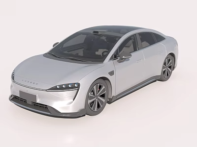 Silver Modern Sedan Featuring Sleek Exterior And Stylish Alloy Wheels 3d model