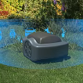Industrial Smart Lawn Mower With Automatic Grass Cutting Working Path And Functional Icons