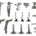 Various Metal Hinges And Hardware Fittings For Door And Cabinet Applications