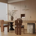 Modern dining table 3d model