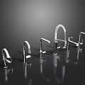 Various Modern Stainless Steel Faucet Designs On Display With Sleek Styles