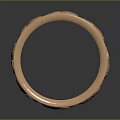 Elegant Rose Gold Ring With Intricate Elephant Carvings And Circular Design