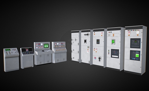 Console switch panel switch electrical box 3d model