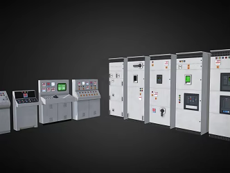Console switch panel switch electrical box 3d model