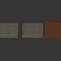 Three Different Material Square Floor Mats for Home Living Use