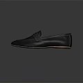 Navy Blue Loafers With Yellow Interior And Beige Sole For Formal Business Wear