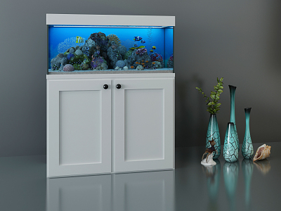 Modern fish tank model