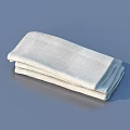 Premium Soft Absorbent White Cotton Towels Neatly Stacked For Household Use