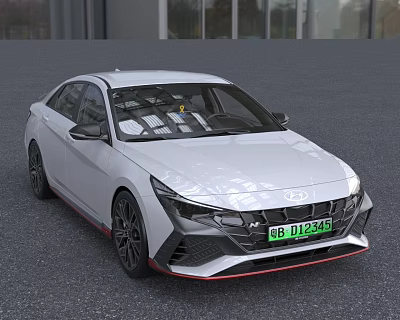 Hyundai Elantra N New Energy Car Car Low Edition Elantra New Energy Car Car Low Edition 3d model