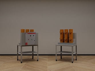 Electrical indoor high voltage vacuum circuit breaker 3d model