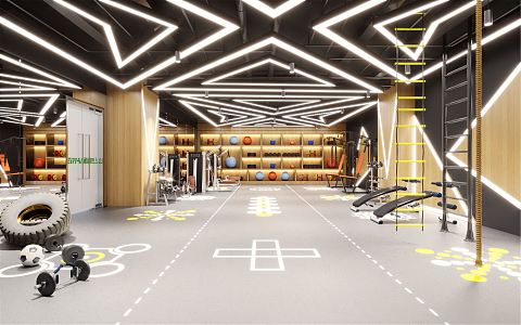 Modern Gym 3d model