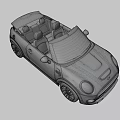 Blue MINI Convertible Car With Stylish Exterior Design And Front View Features