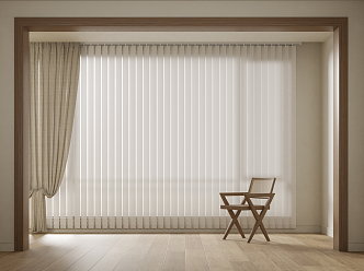 Modern venetian blinds dream curtain 3d model