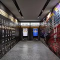 Modern Clothing Store With Basketball Jerseys Mannequin And Display Racks