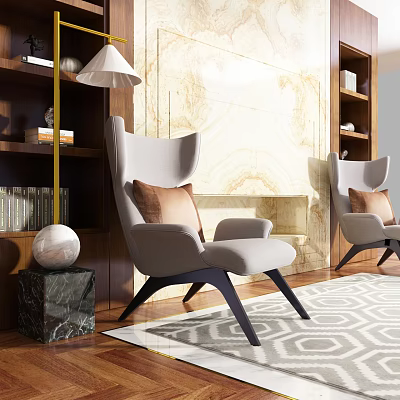 Nordic Leisure Chair 3d model Nordic Leisure Chair 3d model