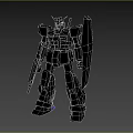 Mobile Suit Gundam Sci-Fi Robot War Machine Robot Transformers Armed Robot 3d model