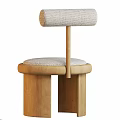 Modern Minimalist Dining Chairs With Upholstered Seat And Wooden Frame Design