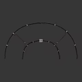 Curved Steel Structural Component With Multi Jointed Design For Vehicle Chassis