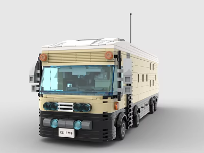 LEGO Toy Blocks Mobile Fortress RV Heavy Duty RV 3d model